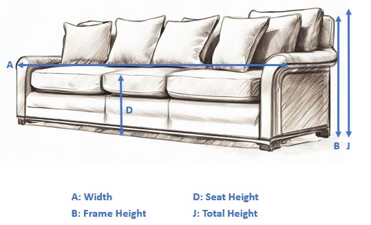 sofa dimensions